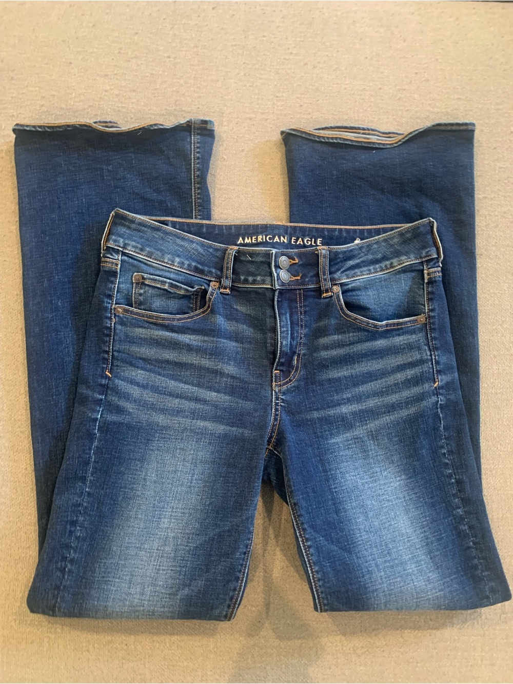 American Eagle Outfitters Dark Blue Flare Jeans